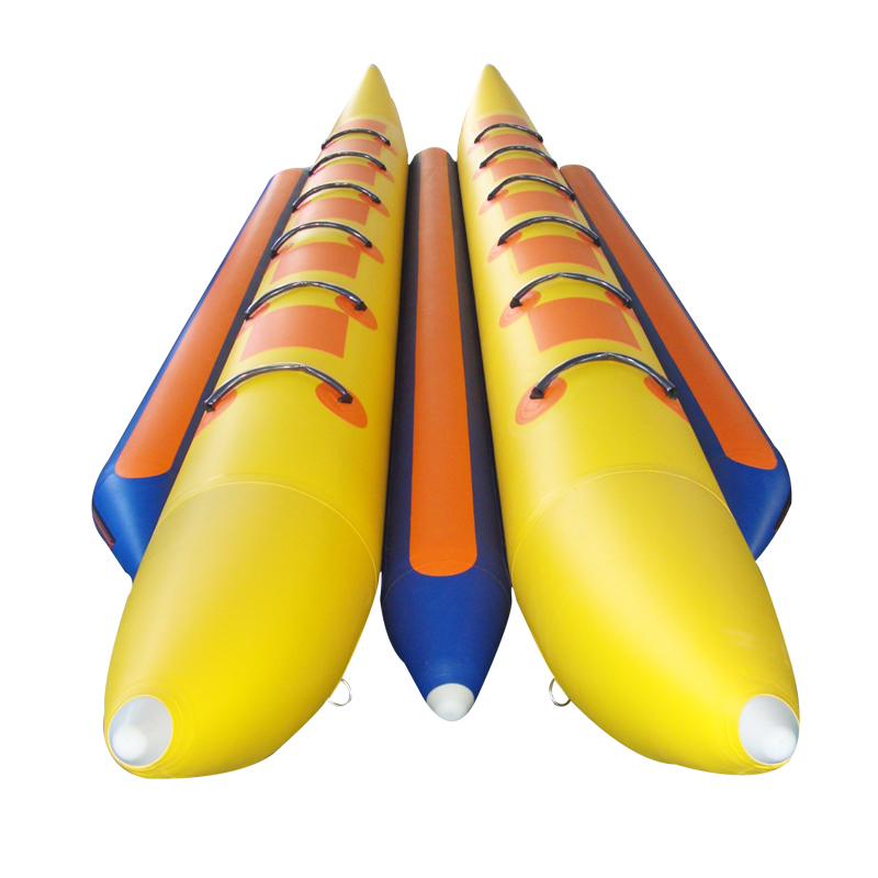 12 personnes à deux rangées de sports nautiques gonflables Flyfish Banana Boat 
