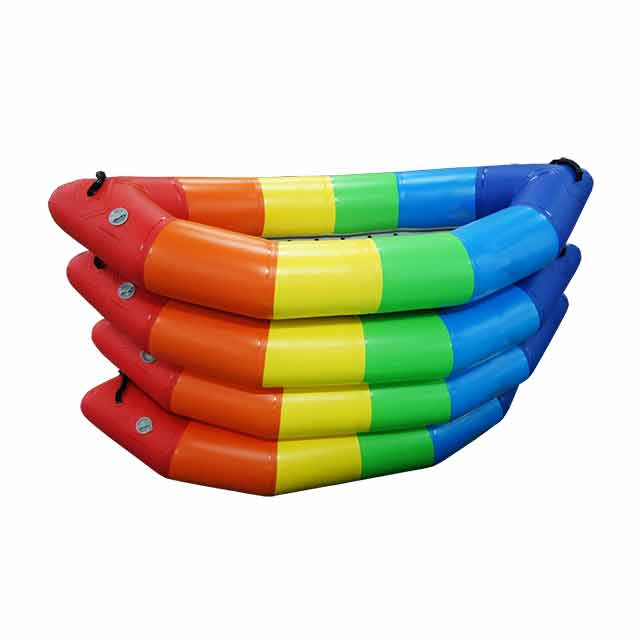 Mélanger le bateau de sauvetage de rafting en eau blanche de sol gonflable en pvc de couleur
