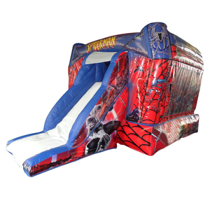 Maison de rebond gonflable château gonflable Spiderman avec toboggan