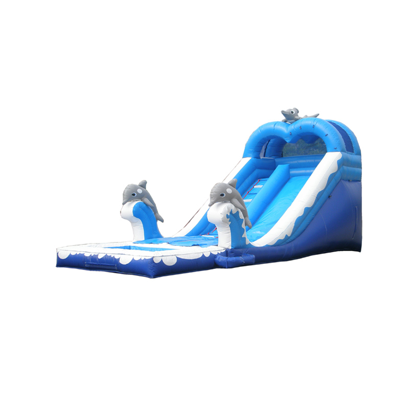 Glissière humide gonflable de partie de toboggan gonflable de videur de dauphin